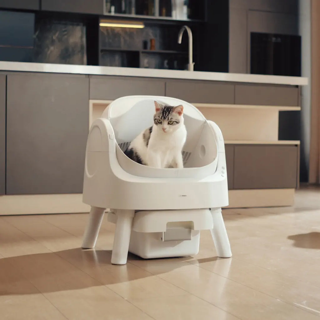 Petpivot Autoscooper 11 Open-Top Self-Cleaning Cat Litter Box with Odor-Free Waste Disposal and Trash Bags for Pet Lovers