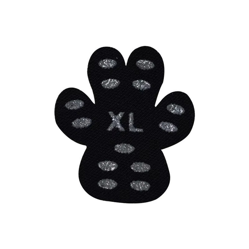 Black Anti-Slip Paw Protectors for Dogs - Disposable Self-Adhesive Booties and Socks Replacement