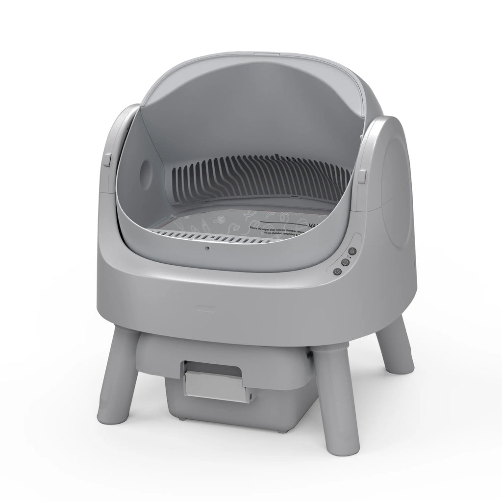 Petpivot Autoscooper 11 Open-Top Self-Cleaning Cat Litter Box with Odor-Free Waste Disposal and Trash Bags for Pet Lovers