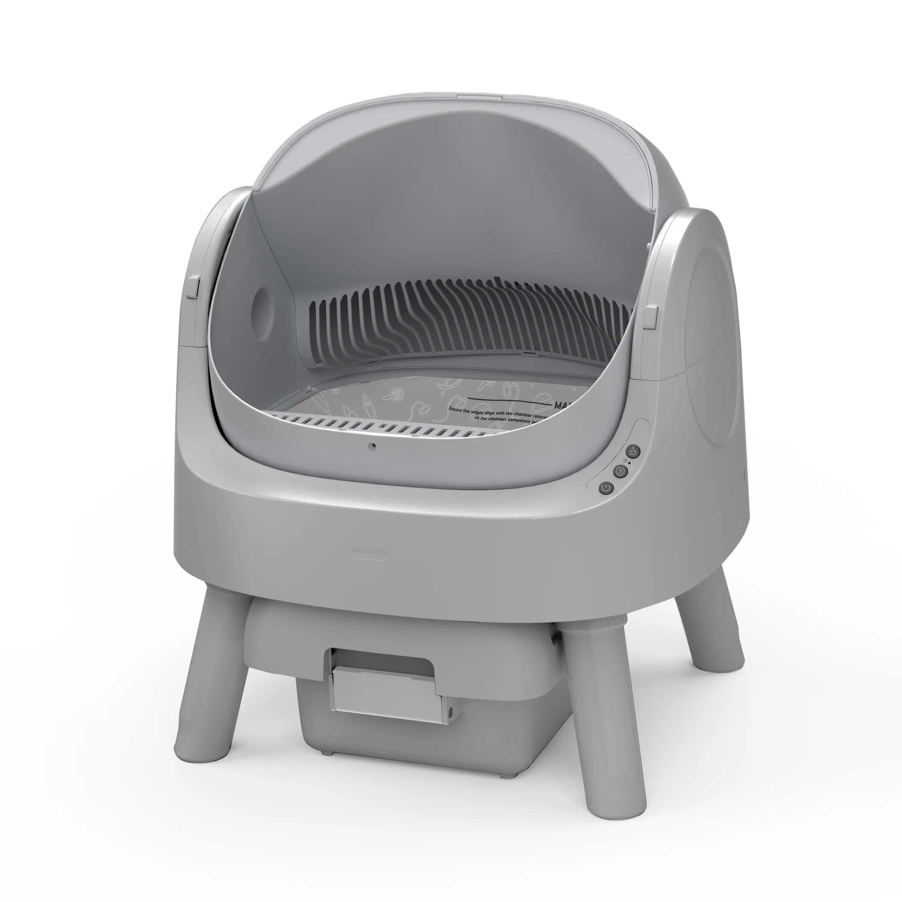 Petpivot Autoscooper 11 Open-Top Self-Cleaning Cat Litter Box with Odor-Free Waste Disposal and Trash Bags for Pet Lovers