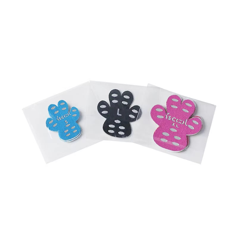 Black Anti-Slip Paw Protectors for Dogs - Disposable Self-Adhesive Booties and Socks Replacement