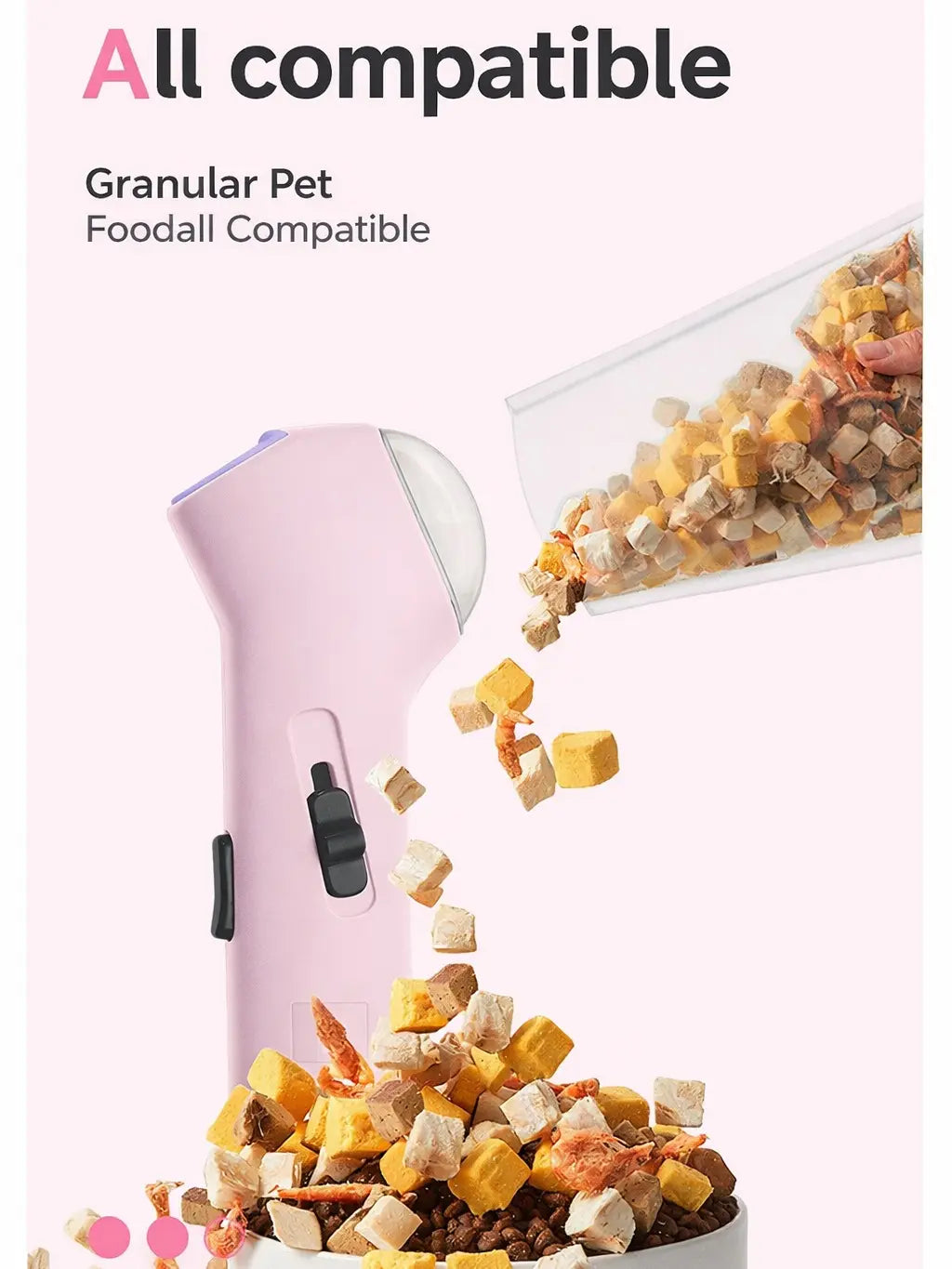 Portable Interactive Pet Treat Launcher - Handheld Snack Shooter for Dogs and Cats, Ideal for Training and Enrichment Activities
