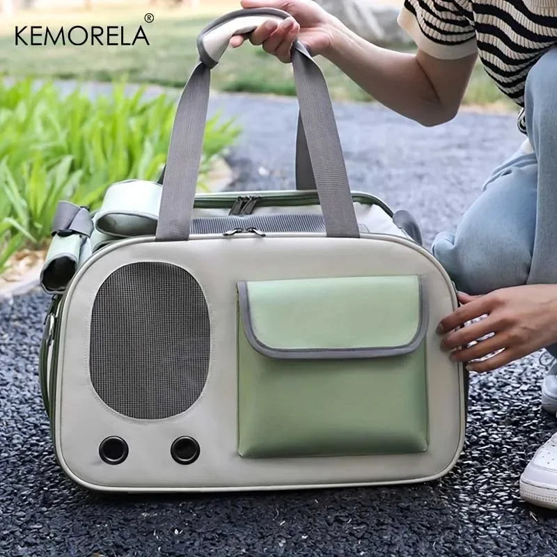 Portable pet carrier for cats and small dogs – perfect for travel