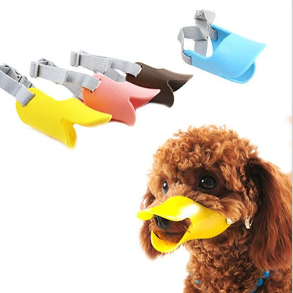 Adjustable silicone dog muzzle – breathable, anti-barking, and anti-bite