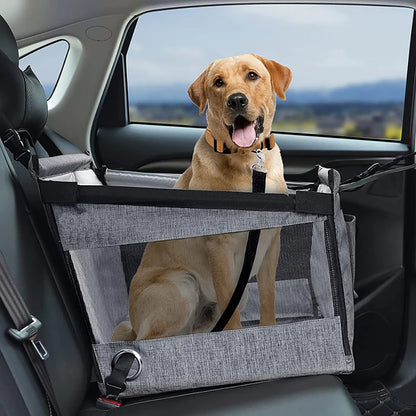 Washable car seat cushion with hanging bag – comfortable for pet travel