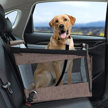 Washable car seat cushion with hanging bag – comfortable for pet travel