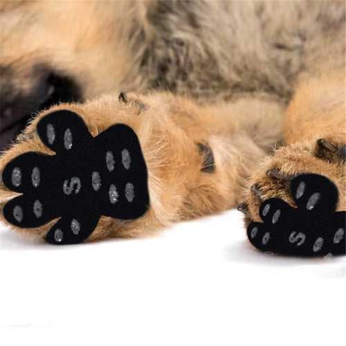 Black Anti-Slip Paw Protectors for Dogs - Disposable Self-Adhesive Booties and Socks Replacement