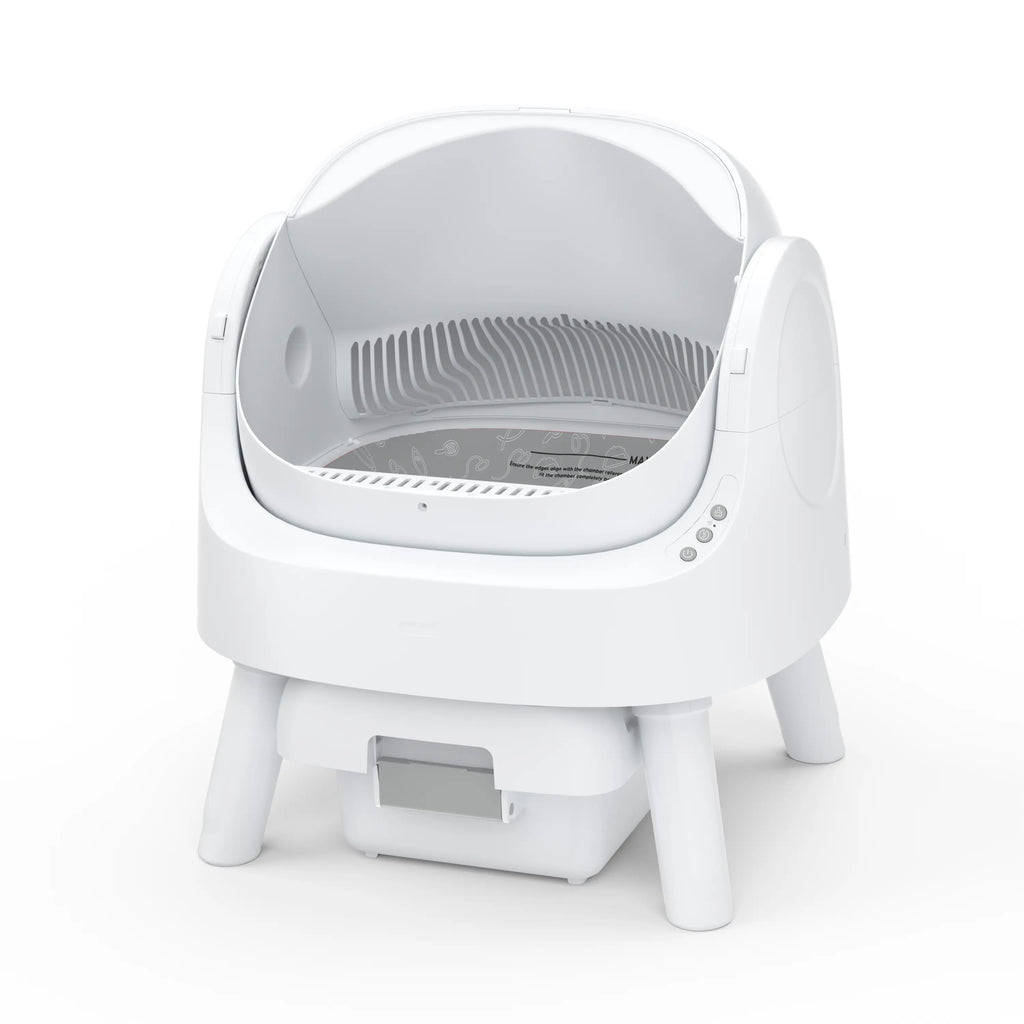 Petpivot Autoscooper 11 Open-Top Self-Cleaning Cat Litter Box with Odor-Free Waste Disposal and Trash Bags for Pet Lovers