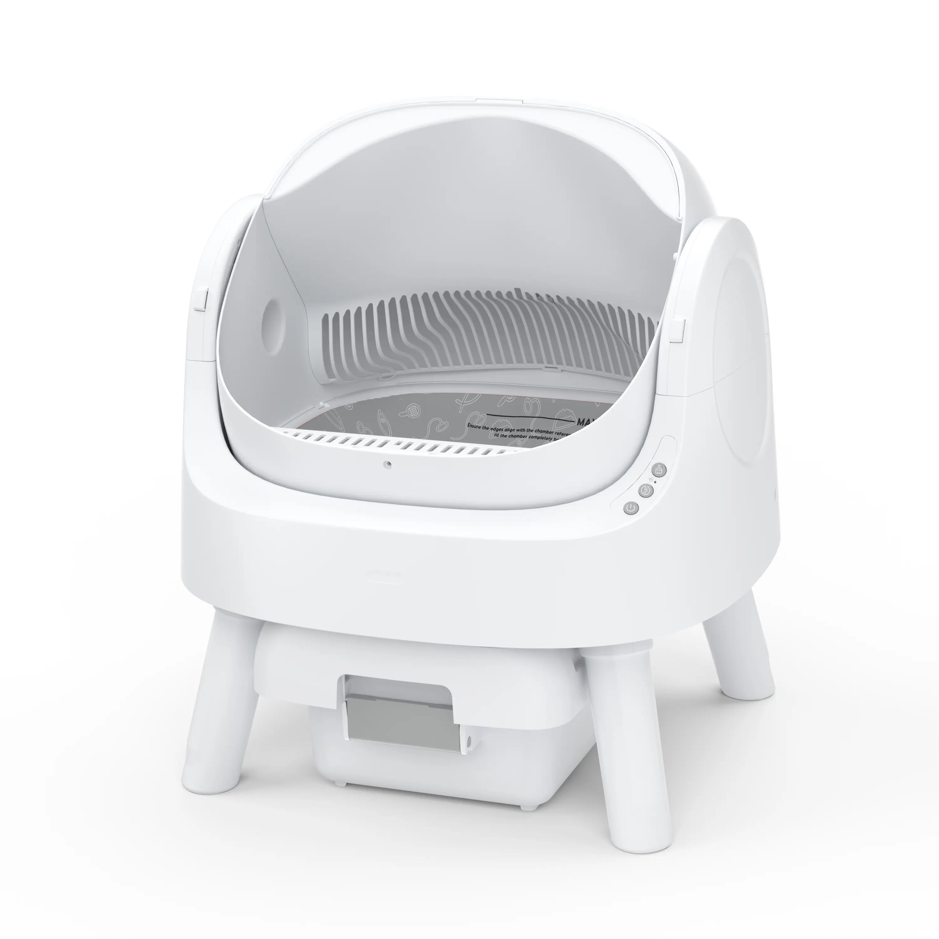 Petpivot Autoscooper 11 Open-Top Self-Cleaning Cat Litter Box with Odor-Free Waste Disposal and Trash Bags for Pet Lovers