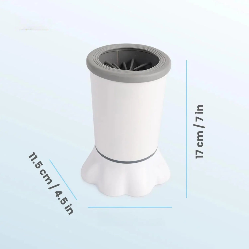 ALL for PAWS Automatic Dog Paw Cleaner - Portable Electric Foot Washer with Silicone Brush, Two Speed Settings, and Suction Cup Base