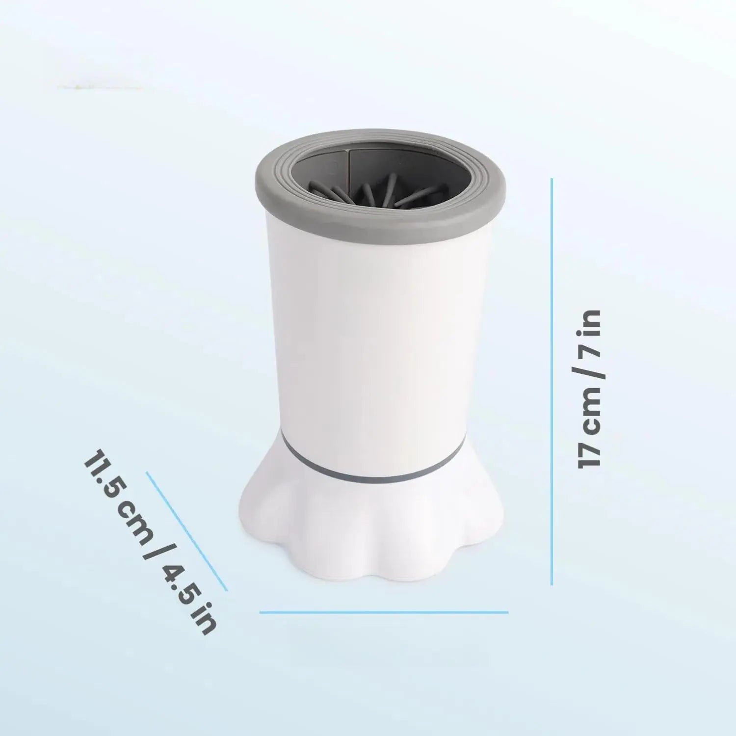 ALL for PAWS Automatic Dog Paw Cleaner - Portable Electric Foot Washer with Silicone Brush, Two Speed Settings, and Suction Cup Base
