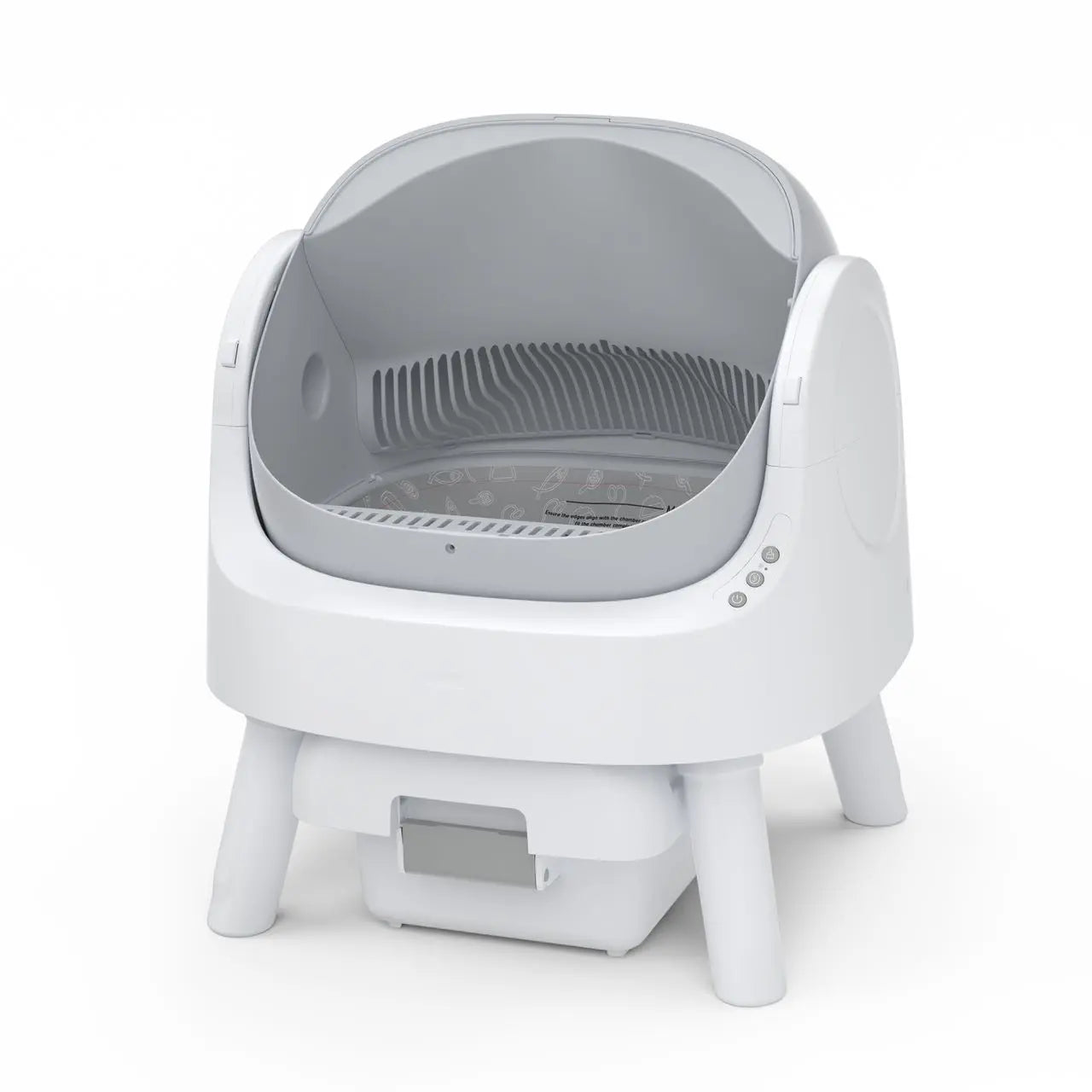 Petpivot Autoscooper 11 Open-Top Self-Cleaning Cat Litter Box with Odor-Free Waste Disposal and Trash Bags for Pet Lovers