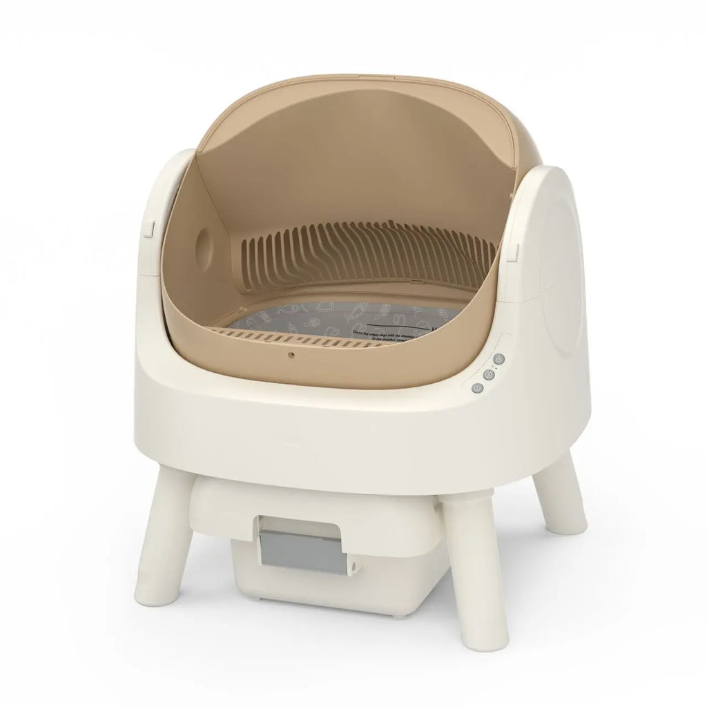 Petpivot Autoscooper 11 Open-Top Self-Cleaning Cat Litter Box with Odor-Free Waste Disposal and Trash Bags for Pet Lovers
